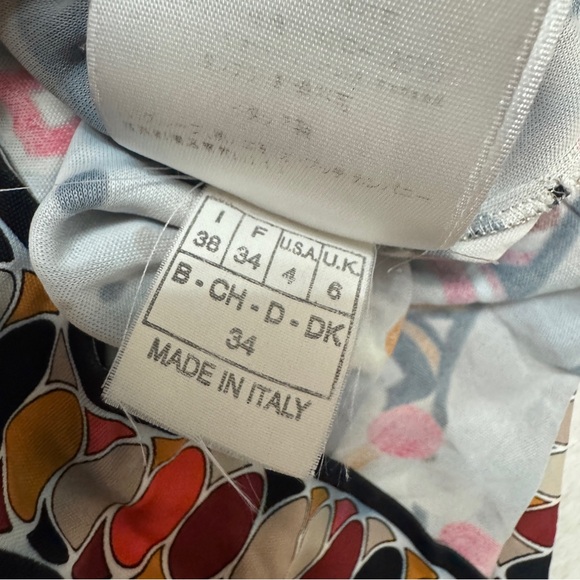 Emilio Pucci Multicolor Abstract Print Mini Dress - Picture 4 of 10